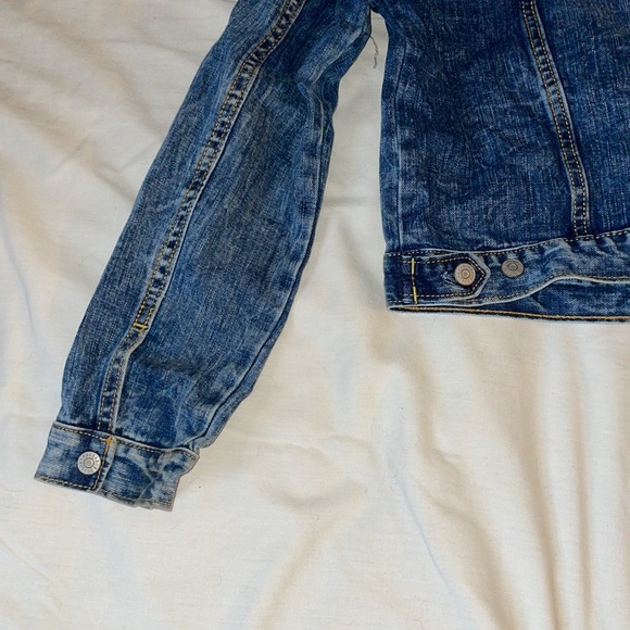 Girls XL 14 Gymboree Go Outside Jean Jacket Pink Faux Fur Like New - Picture 9 of 12